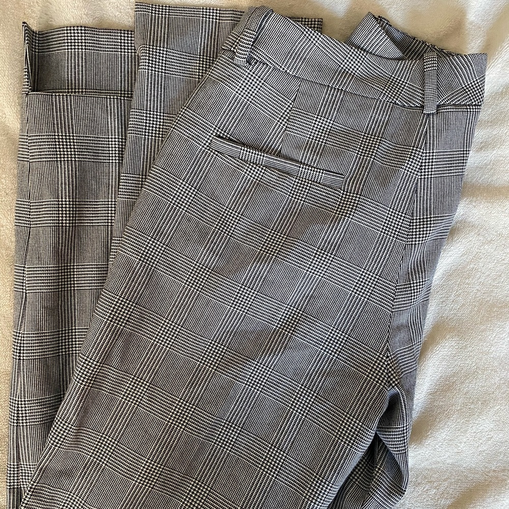 Plaid formal pants